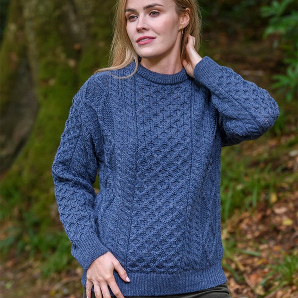 Aran Cable Knit Irish Wool Sweater